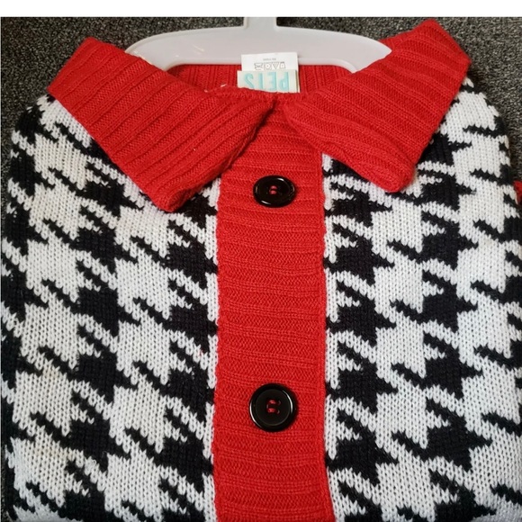 Martha Stewart Pets® HOUNDSTOOTH BARN Dog Sweater XL - Picture 2 of 2